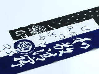 本染め風染料プリント手拭い